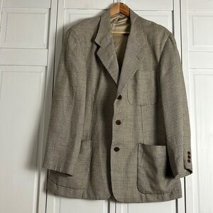Caravan Micro Herring Bone Oversize Blazer GUC Size: L
